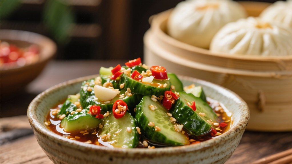 tangy spicy cucumber pickle