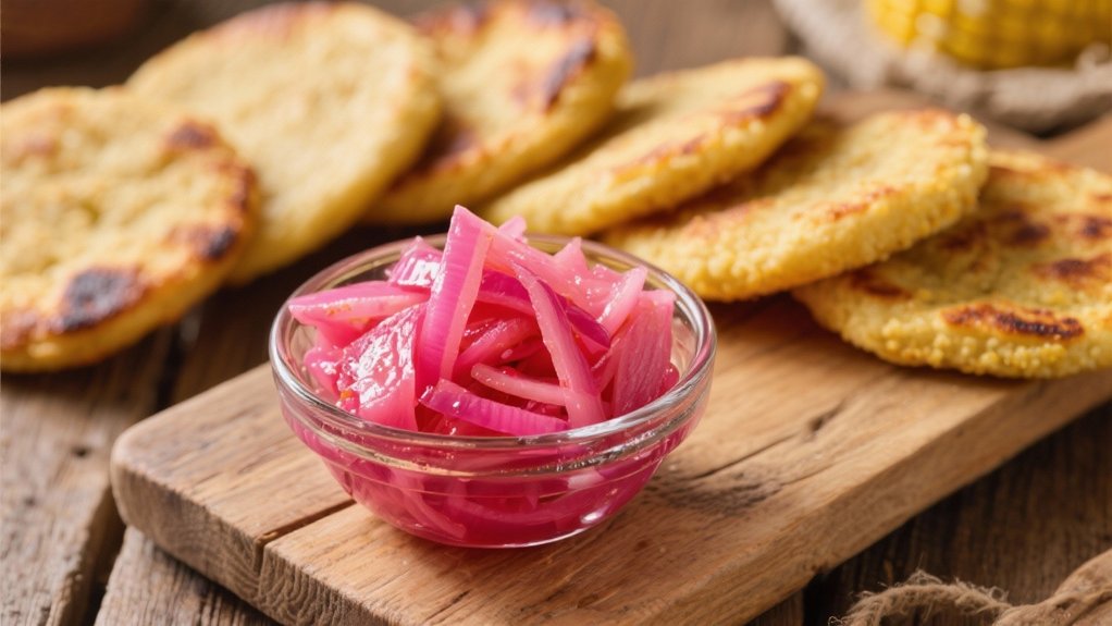 tangy vibrant pickled onions