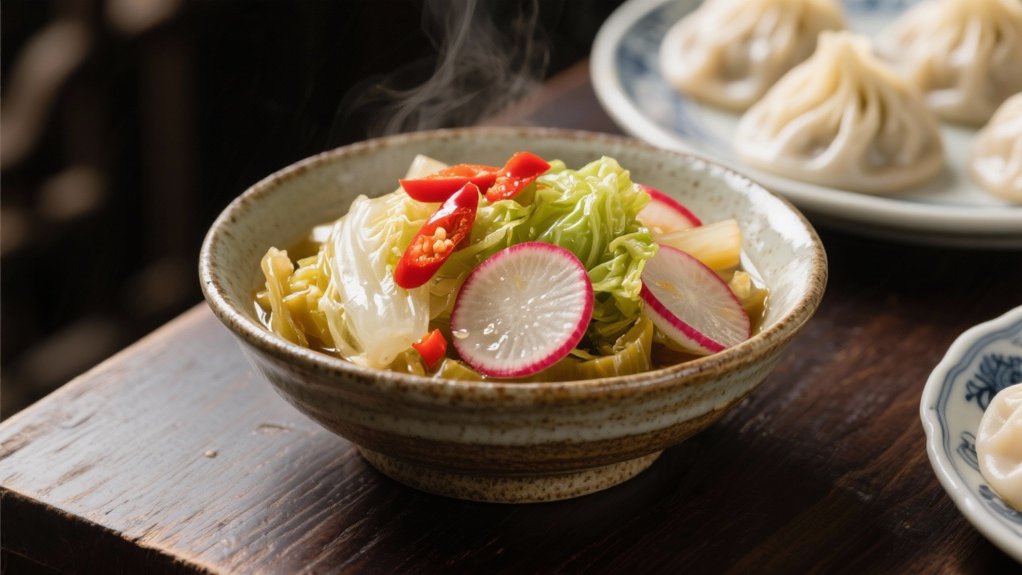 tangy vibrant pickled vegetables