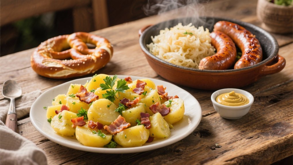 tangy warm potato salad