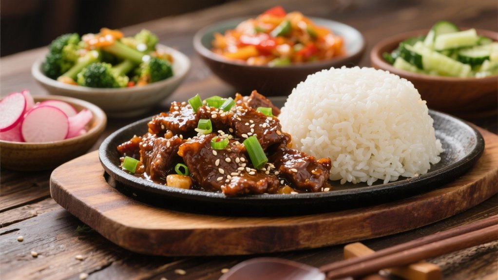 tender beef in savory sauce