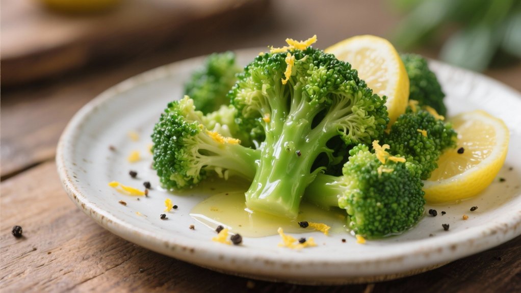 tender crisp broccoli with lemon