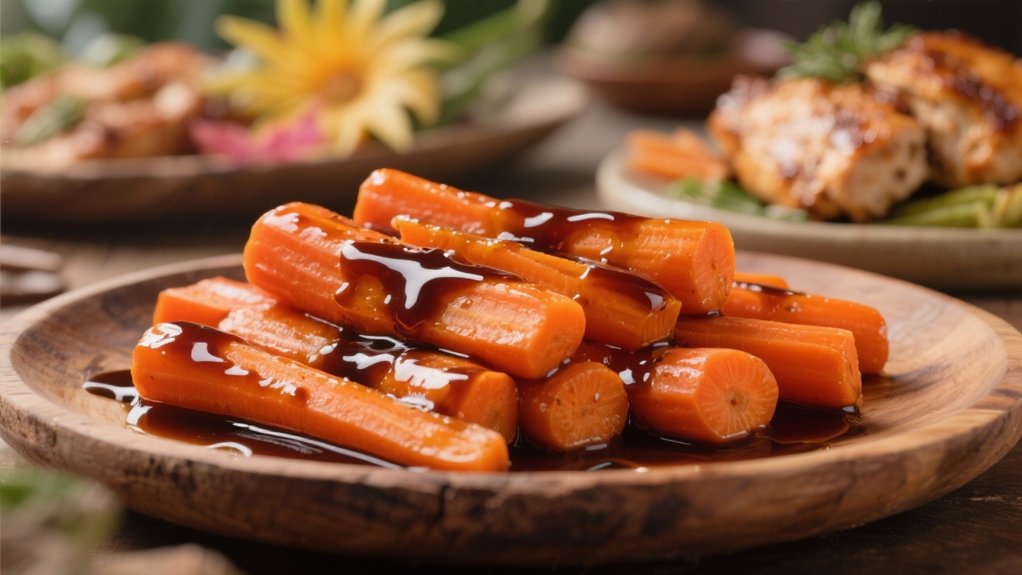 teriyaki glazed carrot delight