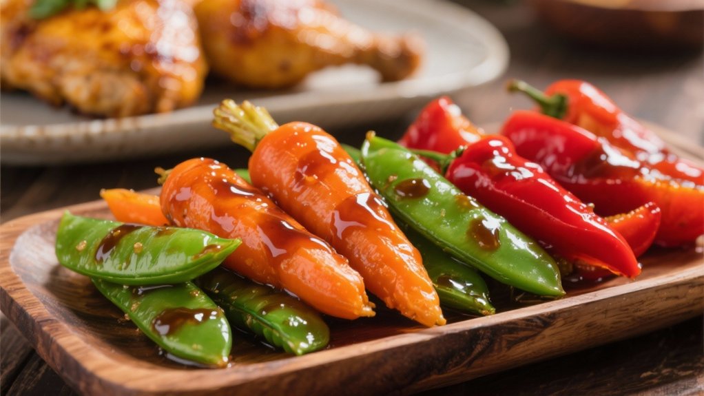 teriyaki glazed vegetable harmony