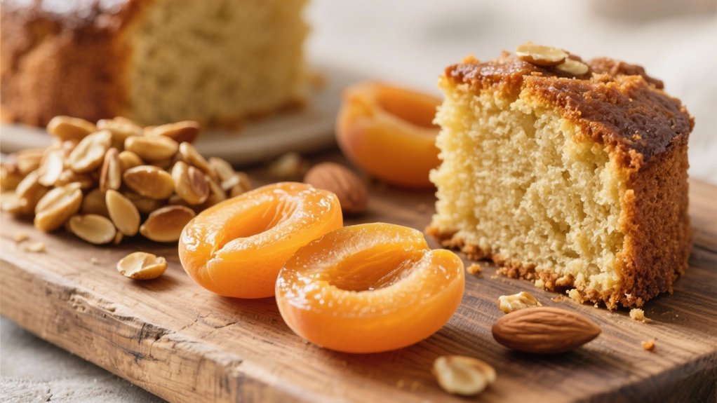 toasted almonds and apricots