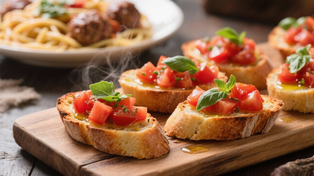 toasted bread with toppings