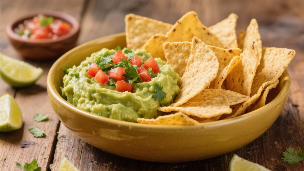 tortilla chips enhance guacamole