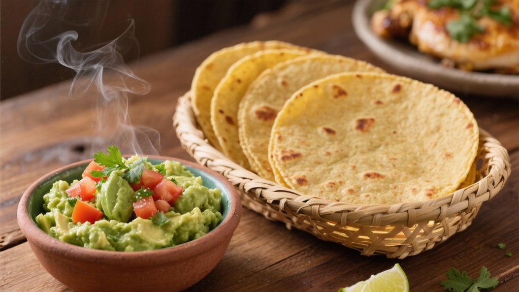tortillas and guacamole delight