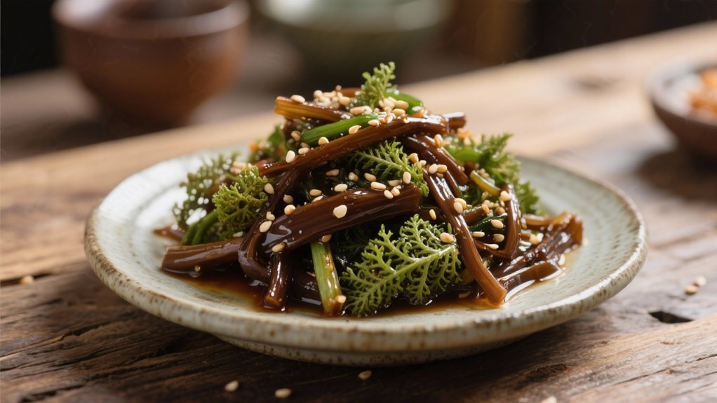 traditional earthy korean banchan