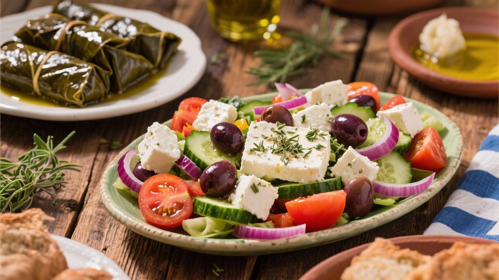 traditional greek village salad