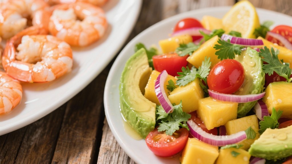 tropical avocado mango salad