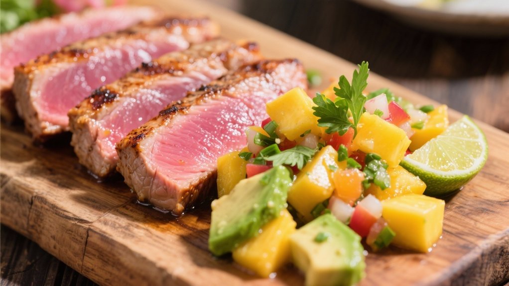 tropical avocado mango salsa