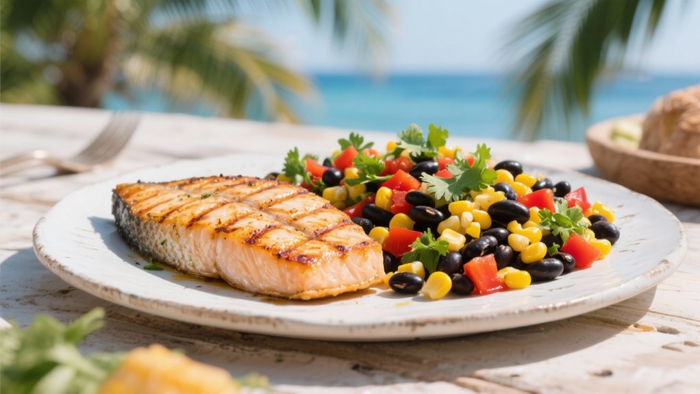 tropical black bean salad