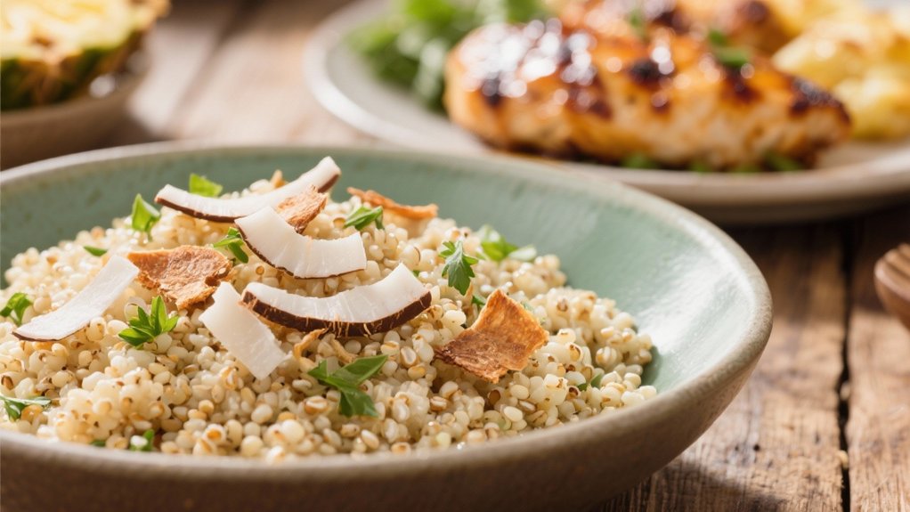tropical coconut quinoa delight
