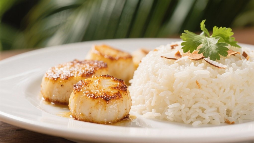 tropical coconut rice pairing