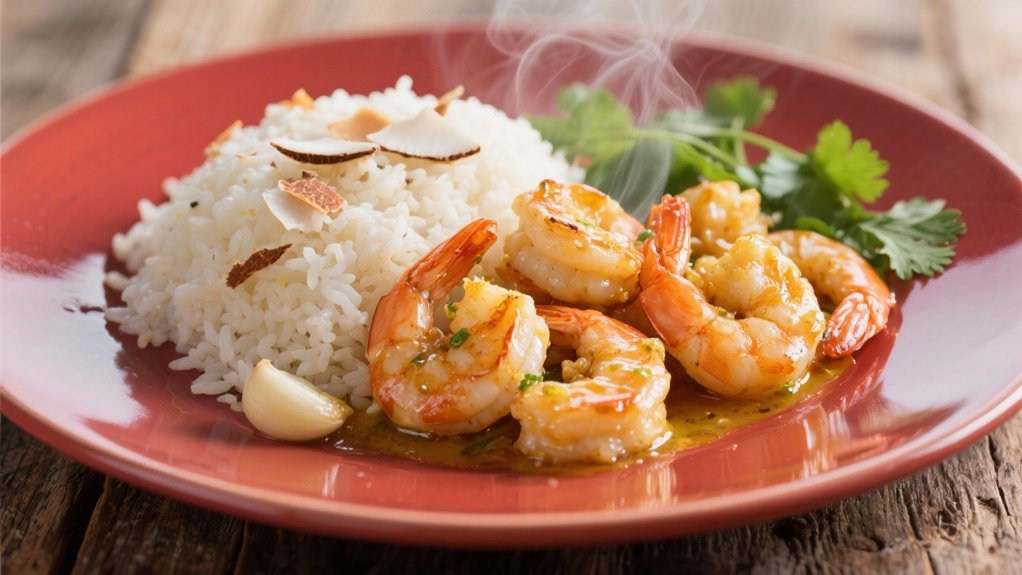 tropical creamy coconut rice