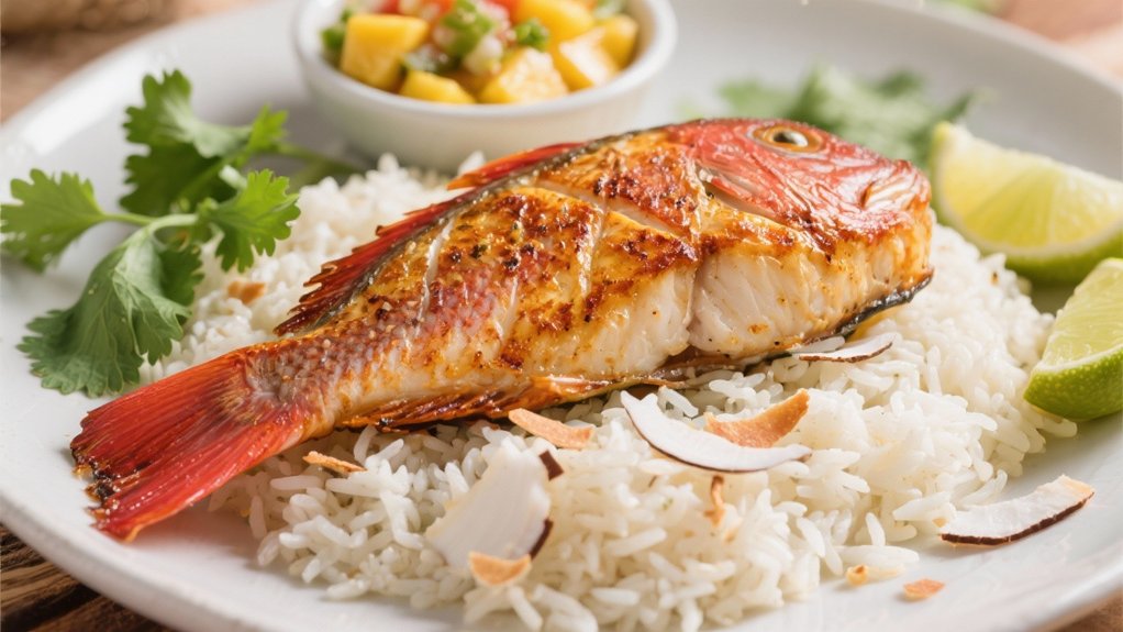 tropical creamy coconut rice
