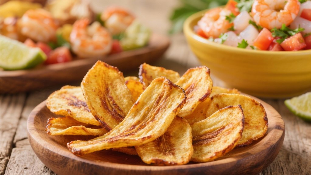 tropical crunch complements ceviche