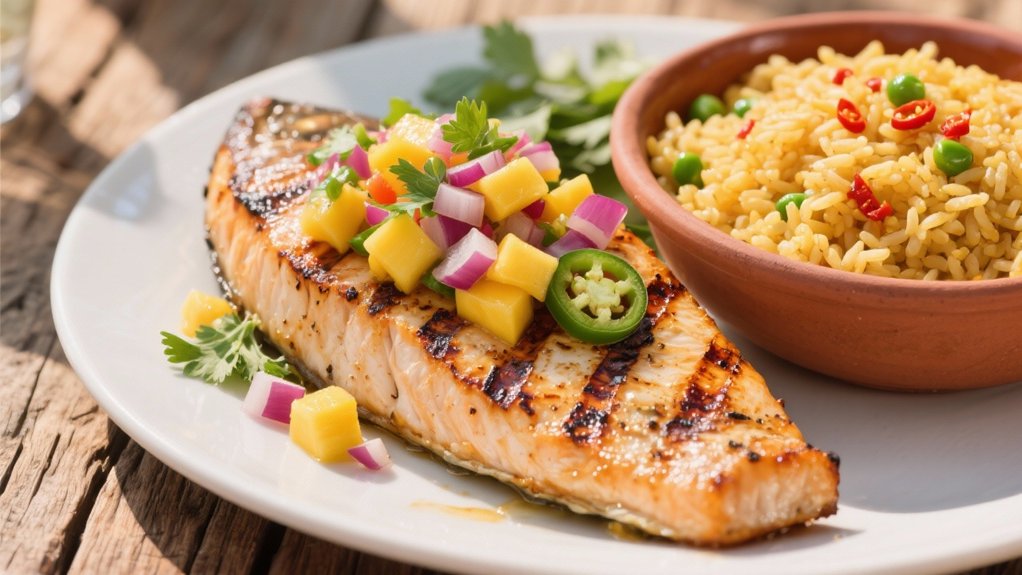 tropical grilled fish delight