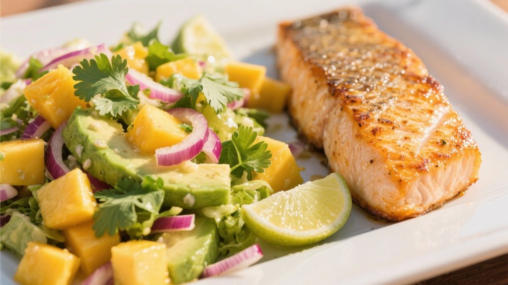 tropical mango avocado salad