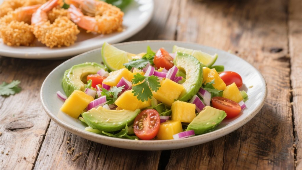 tropical mango avocado salad