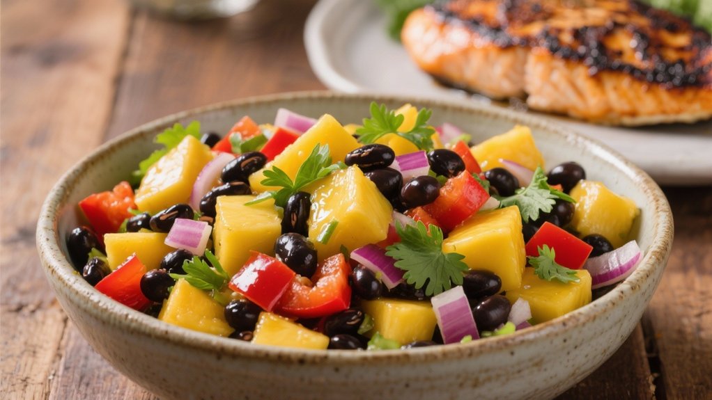 tropical mango black bean salad