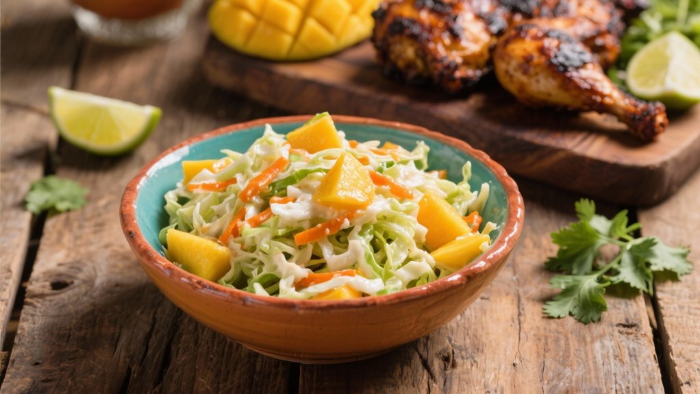 tropical mango coleslaw variations