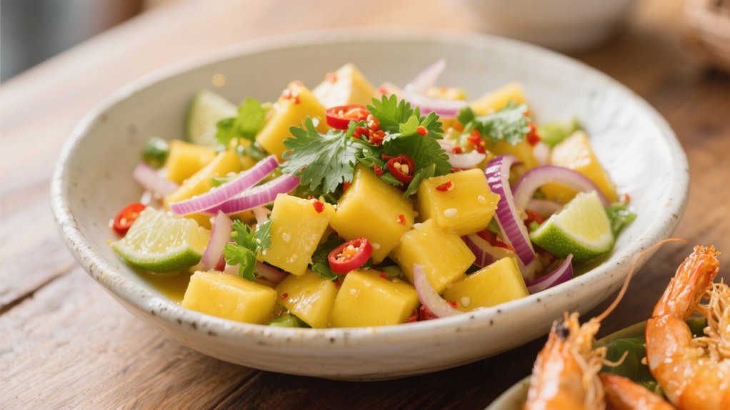 tropical refreshing mango salad