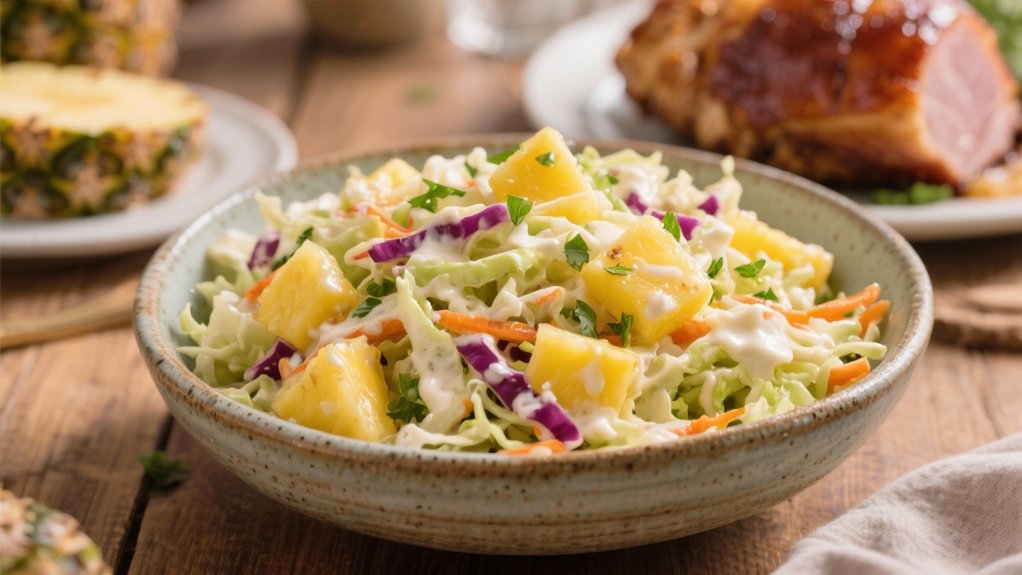 tropical tangy crunchy coleslaw