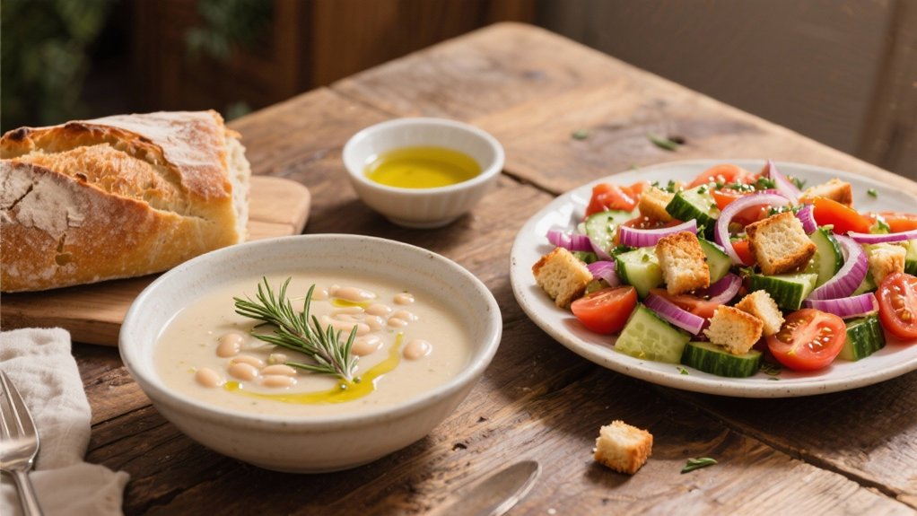 tuscan soup and panzanella