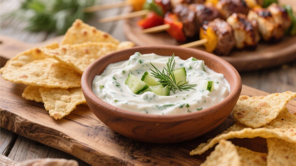 tzatziki dip with pita
