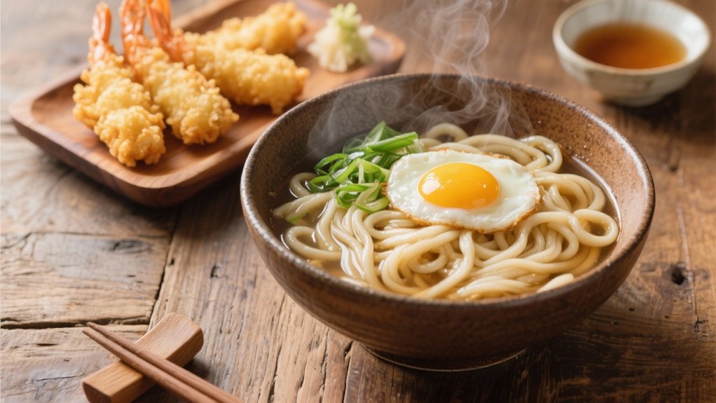udon and tempura pairing