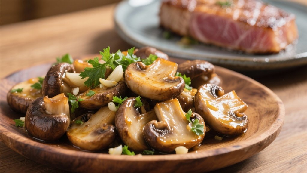 umami garlic shiitake mushrooms