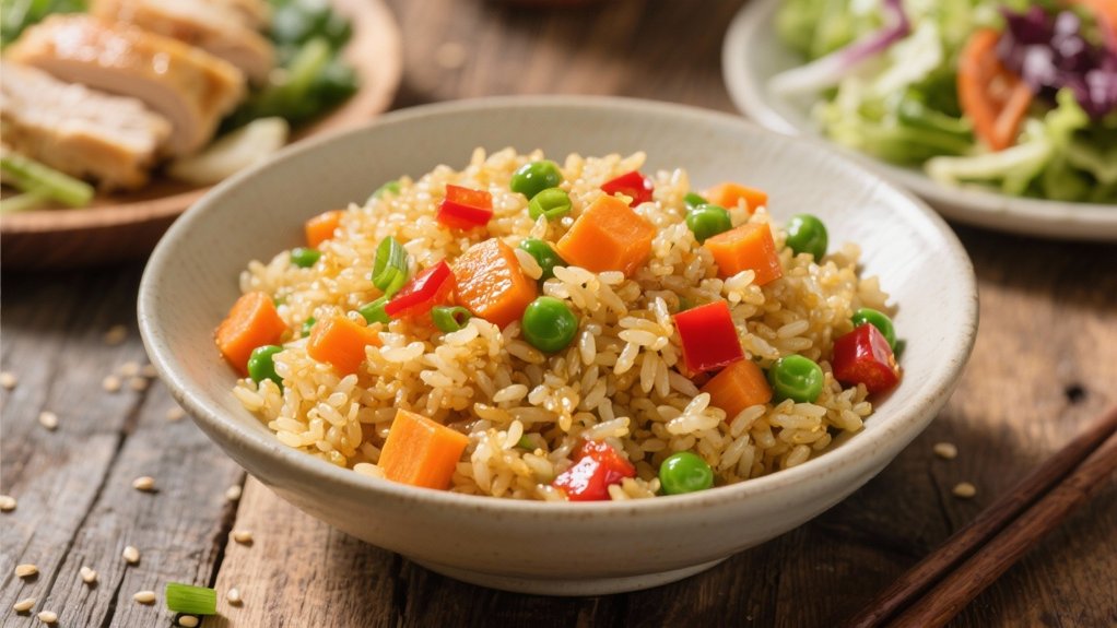 vegetable packed fried rice