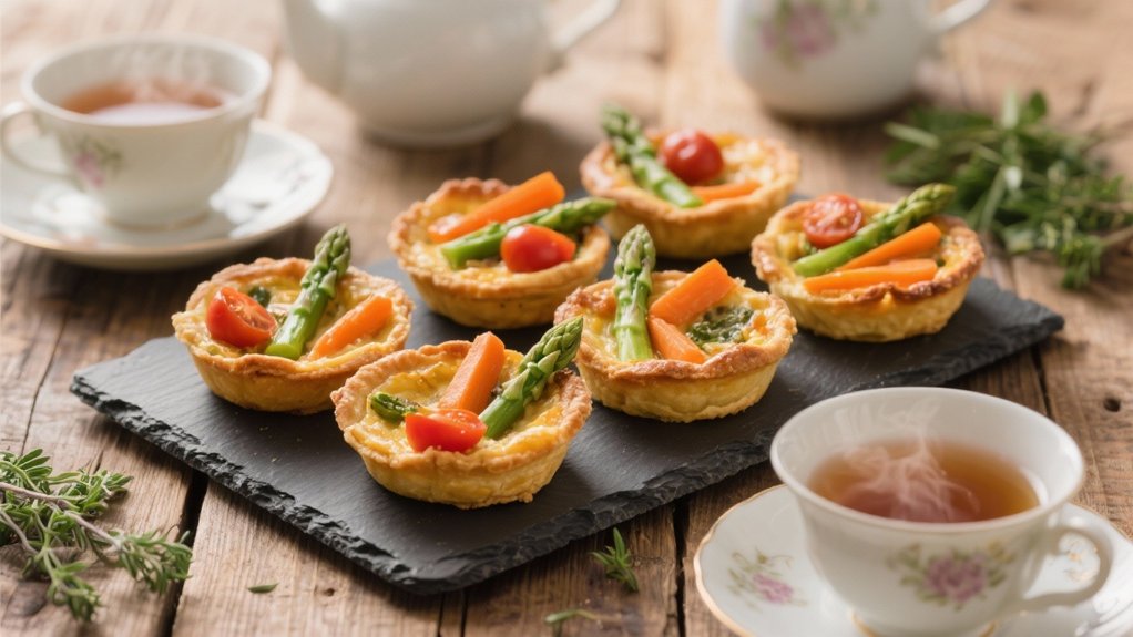 versatile seasonal vegetable quiches