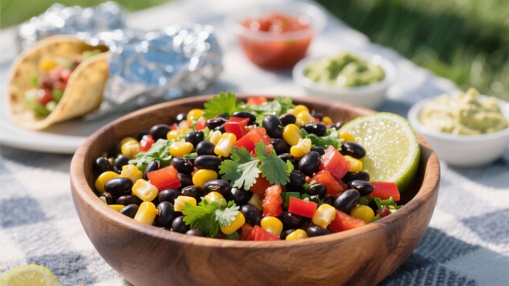 vibrant black bean salad