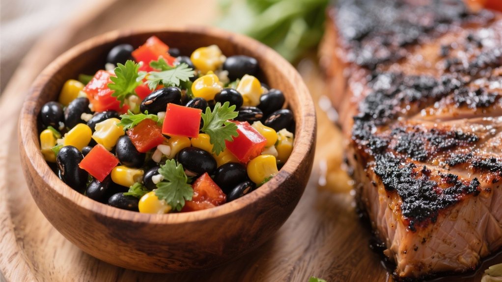 vibrant black bean salsa