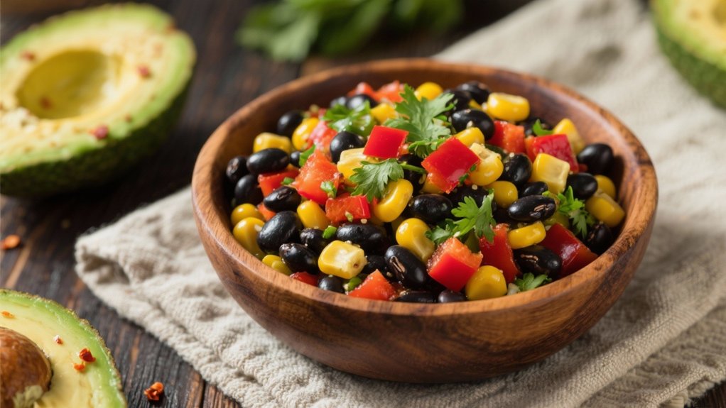 vibrant black bean salsa