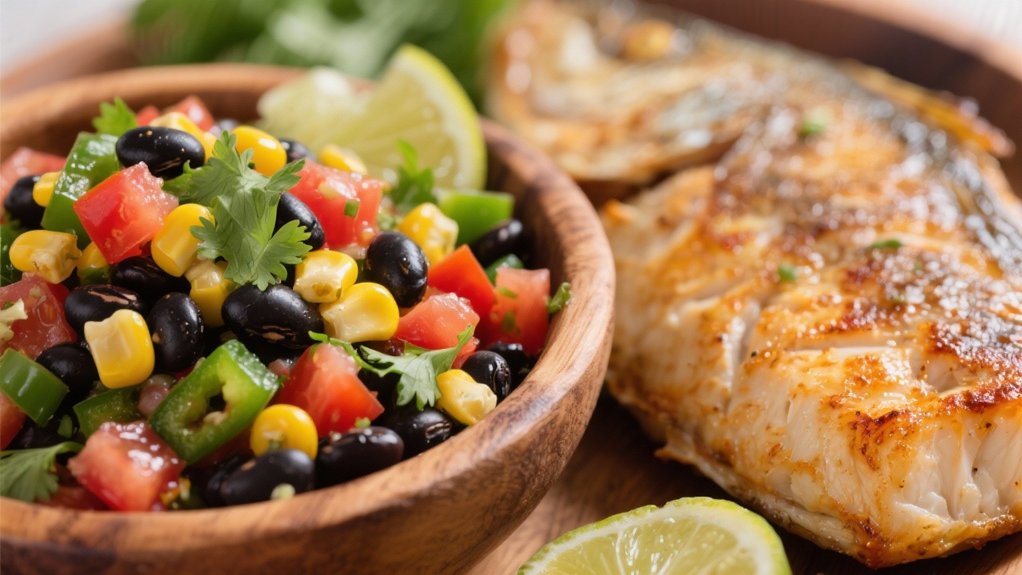 vibrant black bean salsa