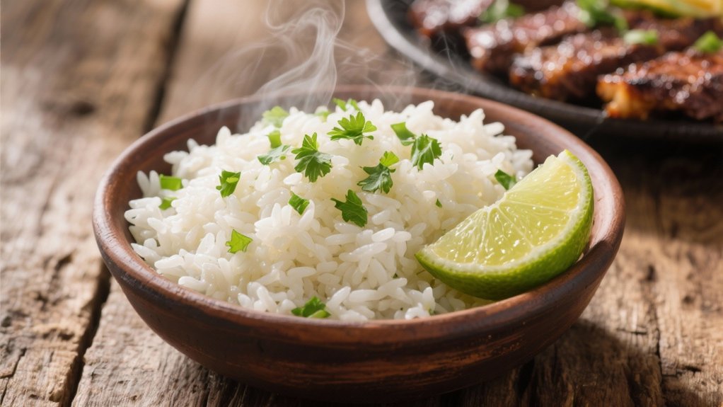 vibrant cilantro lime rice dish