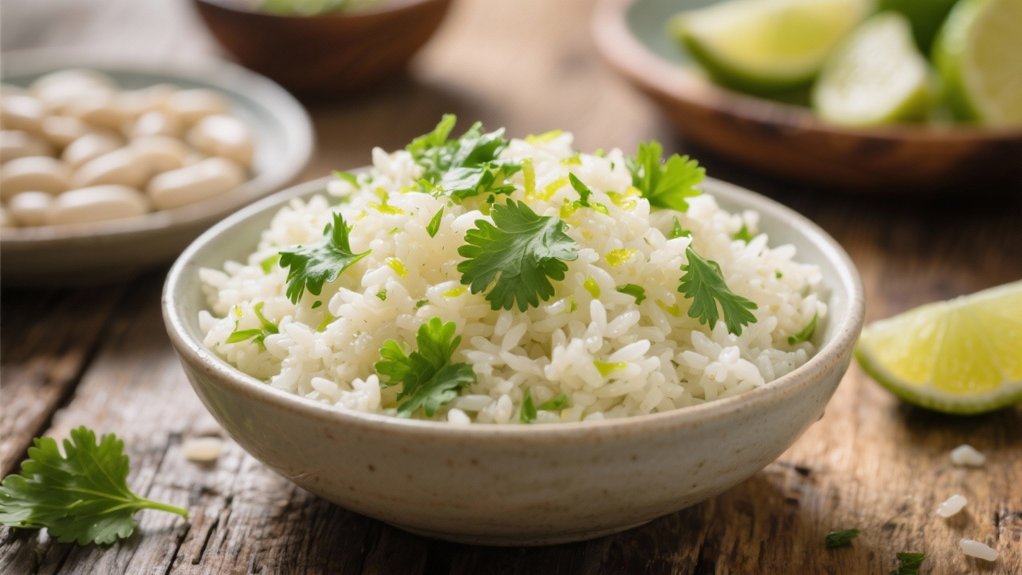 vibrant cilantro lime rice