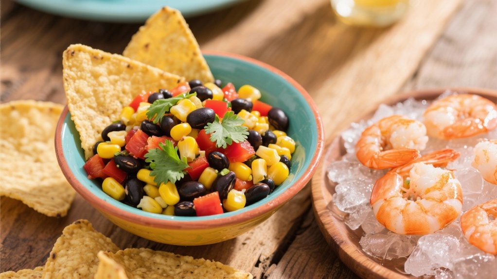 vibrant corn black bean salsa