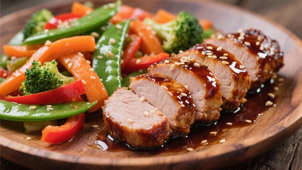 vibrant crisp stir fried vegetables