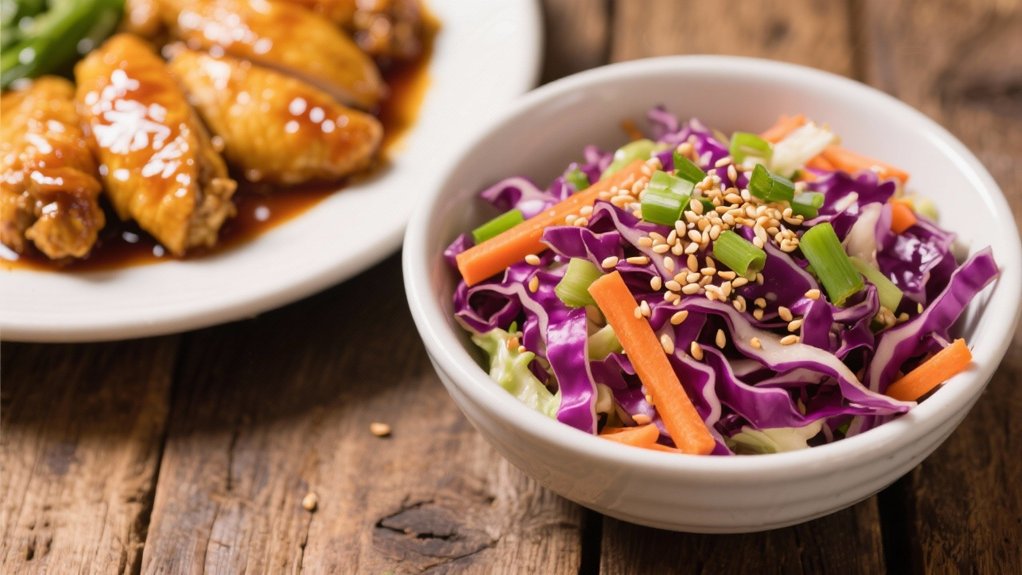 vibrant crunchy asian coleslaw