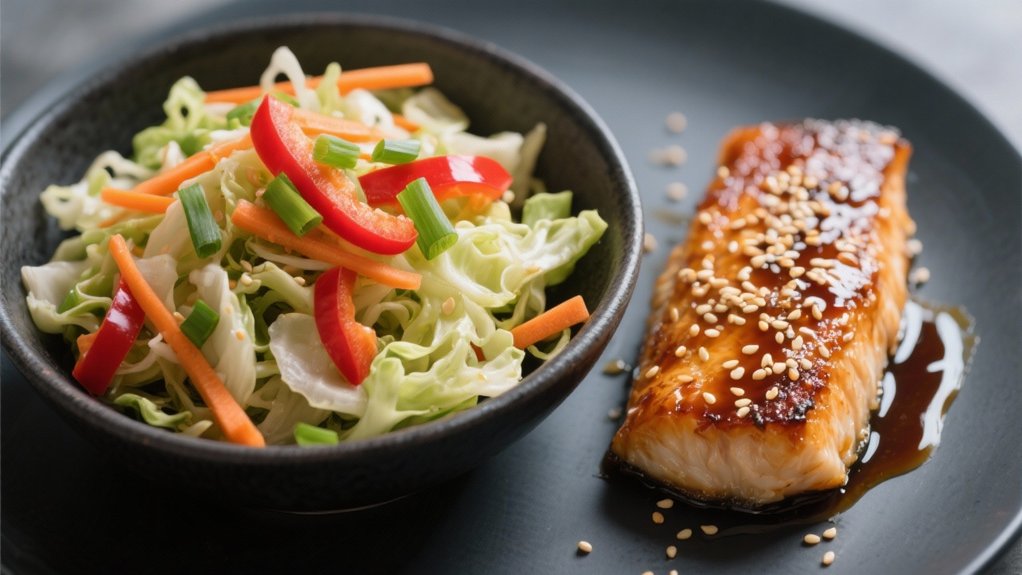 vibrant crunchy asian slaw