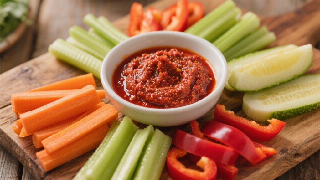 vibrant crunchy vegetable platter
