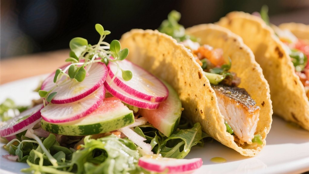 vibrant crunchy watermelon radish salad