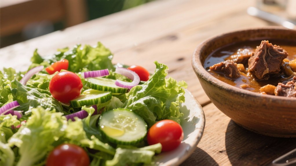 vibrant fresh garden salad