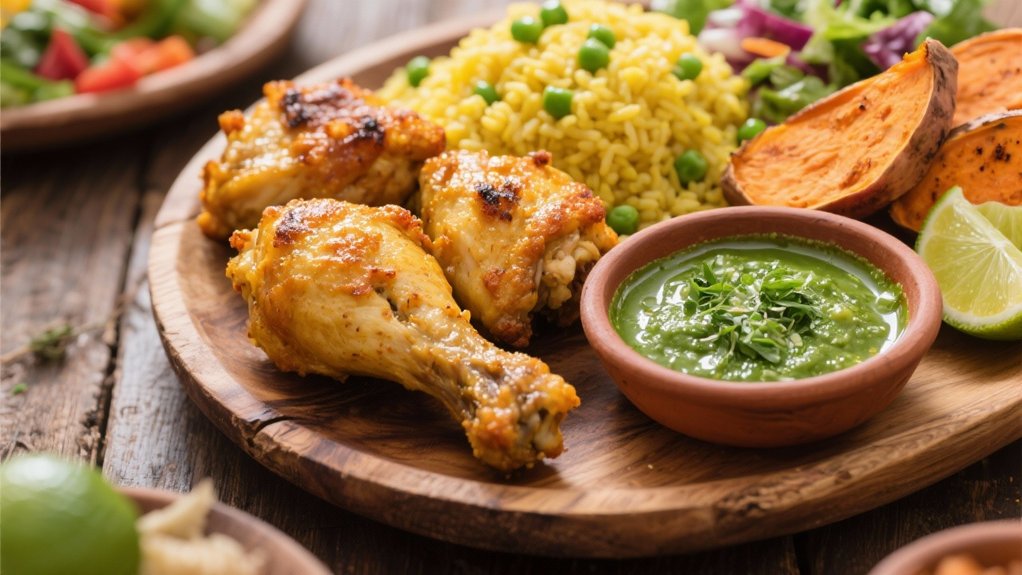 vibrant green creamy condiment