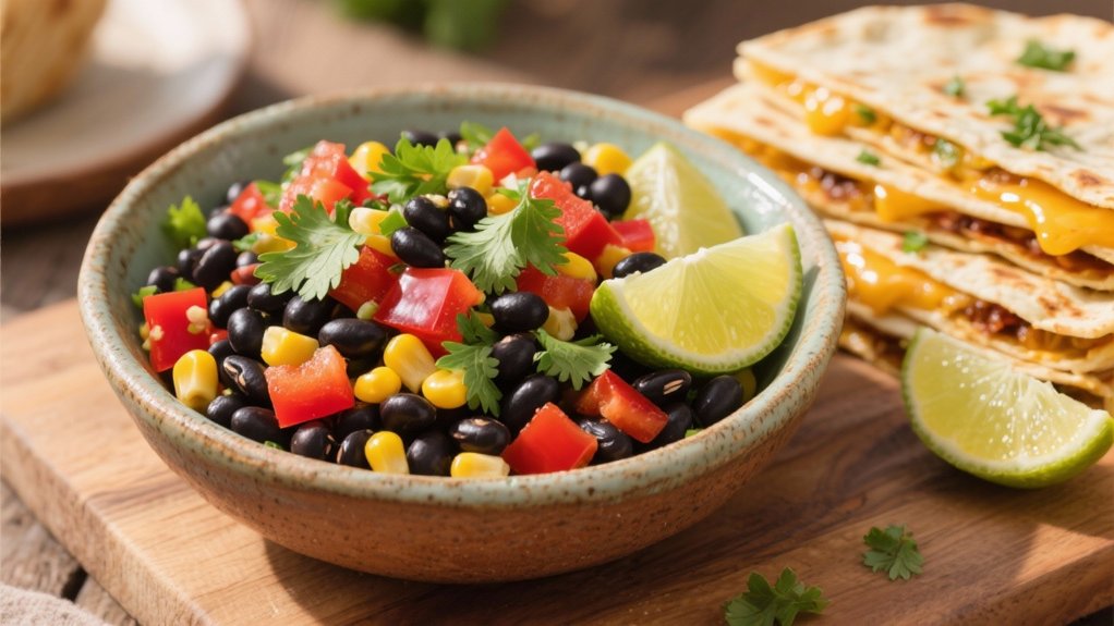vibrant hearty black bean salad